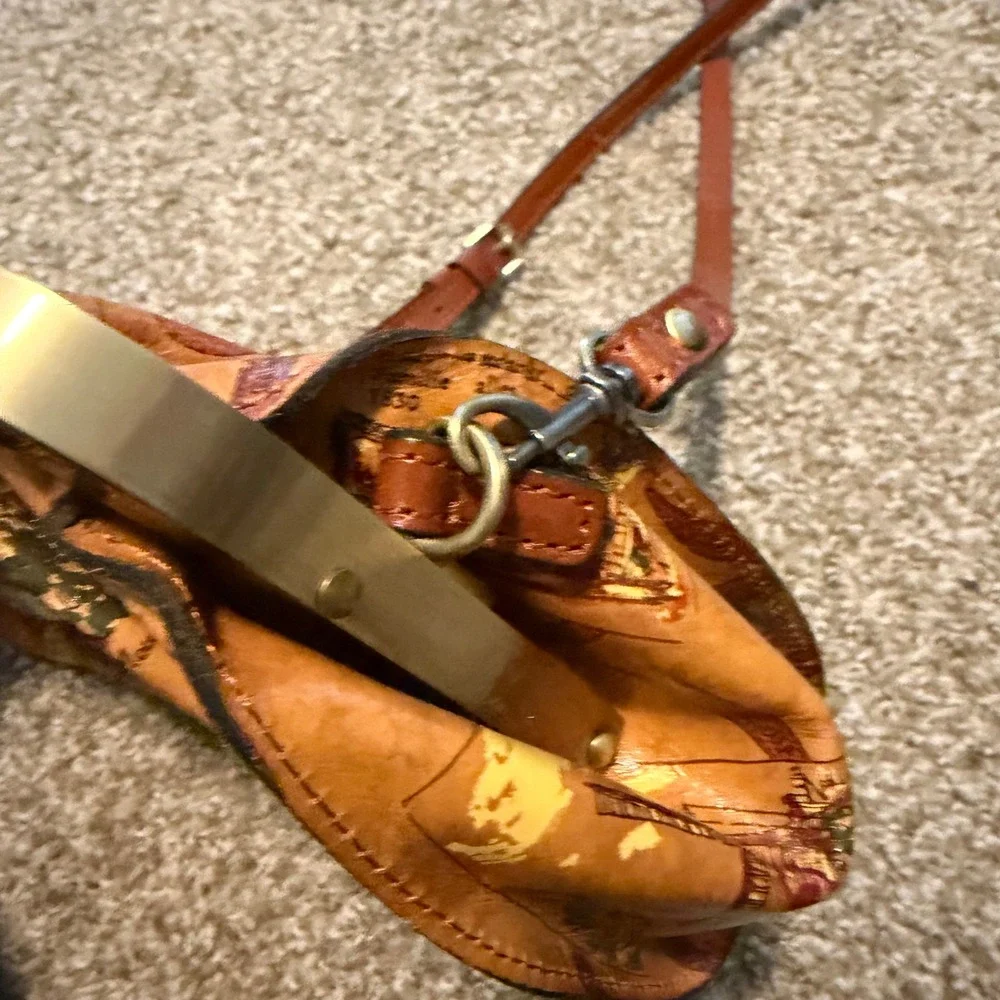 Patricia Nash Verbania Frame leather crossbody purse European Trip boho classic